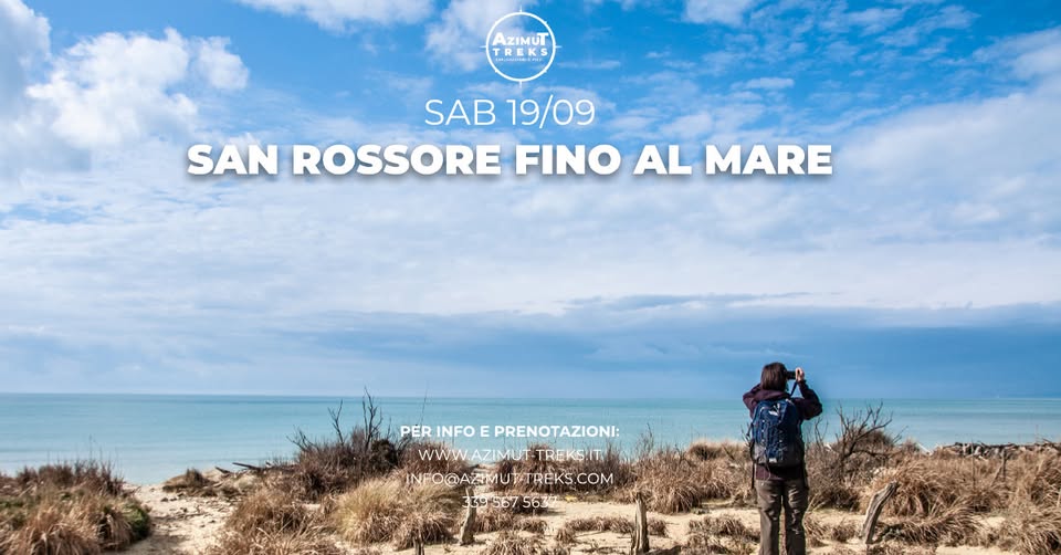 Evento Trekking San Rossore fino al Mare Locandina Trekking San Rossore fino al Mare - sabato 19 settembre ore 10:00 - 16:30