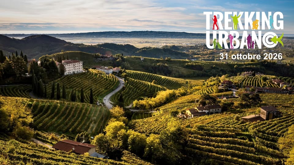 Evento Trekking Urbano 2026 – Valdobbiadene Locandina Trekking Urbano 2026 – Valdobbiadene - sabato 31 ottobre ore 14:30 - 16:30