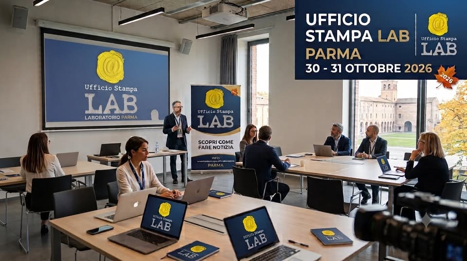 Evento Ufficio Stampa LAB – Parma Autumn Edition 2026 Locandina Ufficio Stampa LAB – Parma Autumn Edition 2026 - da venerdì 30 ottobre - sabato 31 ottobre 2026 ore 09:30 ore 18:30