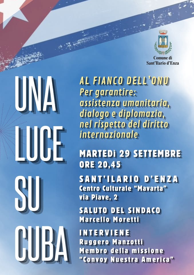 Evento Una luce su Cuba Locandina Una luce su Cuba - martedì 29 settembre ore 20:45 - 22:45