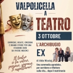 Immagine evento Valpolicella A Teatro Archibugio Teatro Presenta Ex a San Pietro in Cariano (VR) Valpolicella A Teatro Archibugio Teatro Presenta Ex a San Pietro in Cariano (VR) il 3 ottobre 2026