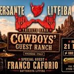 Immagine evento Versante Litfiba feat. Franco Caforio Live @Cowboys’ Guest Ranch a Voghera (PV) Versante Litfiba feat. Franco Caforio Live @Cowboys' Guest Ranch a Voghera (PV) il 21 novembre 2026
