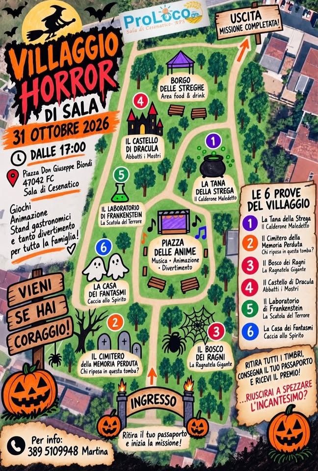 Evento Villaggio Horror Locandina Villaggio Horror - sabato 31 ottobre ore 17:00 - 19:00