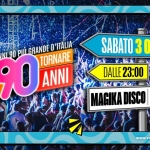 Immagine evento Voglio Tornare Negli Anni 90 r – Magika Disco Club, Bagnolo Cremasco (CR) a Bagnolo Cremasco (CR) Voglio Tornare Negli Anni 90 r - Magika Disco Club, Bagnolo Cremasco (CR) a Bagnolo Cremasco (CR) il 3 ottobre 2026