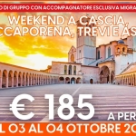 Immagine evento Weekend A Cascia, Roccaporena, Trevi E Assisi a Cascia (PG) Weekend A Cascia, Roccaporena, Trevi E Assisi a Cascia (PG) il 3 ottobre - 4 ottobre 2026