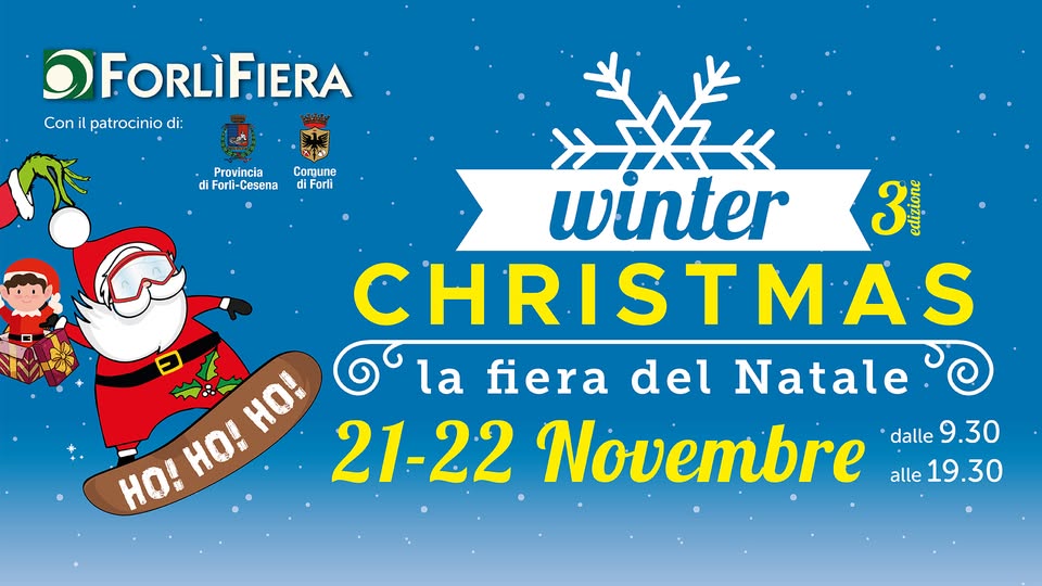 Evento Winter Christmas – La Fiera Del Natale Locandina Winter Christmas – La Fiera Del Natale - da sabato 21 novembre - domenica 22 novembre 2026 ore 09:30 ore 19:30