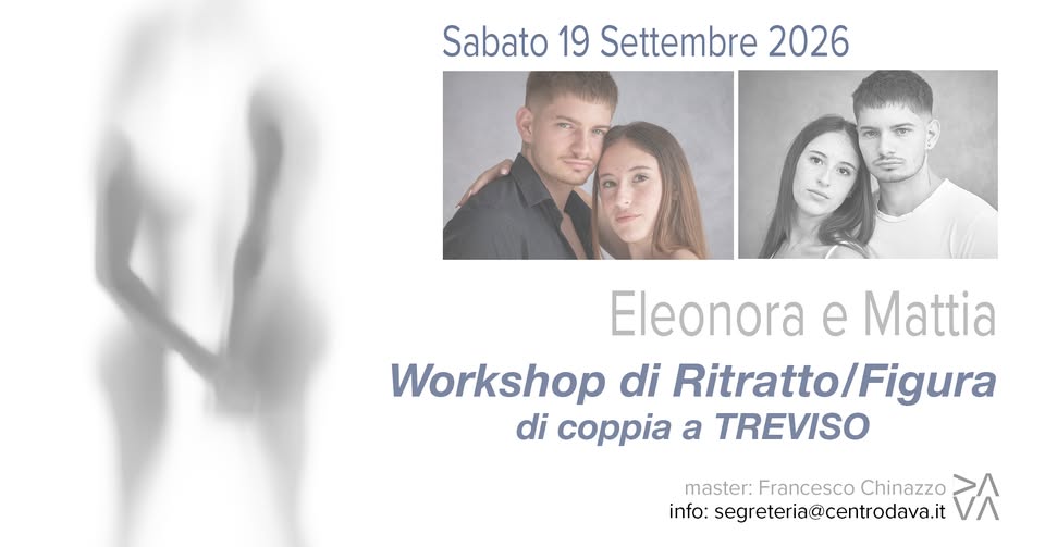 Evento Workshop di Ritratto e Figura di coppia Locandina Workshop di Ritratto e Figura di coppia - sabato 19 settembre ore 09:00 - 18:00