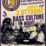 Immagine evento BASS CULTURE NIGHT Vol. 2 – A musical journey from Ska to Dancehall a Savona (SV) BASS CULTURE NIGHT Vol. 2 - A musical journey from Ska to Dancehall a Savona (SV) il 3 ottobre 2026
