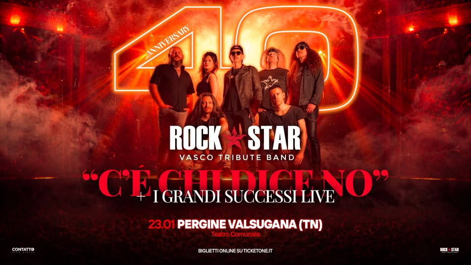 Evento “C’e’ Chi Dice No” Rock Star Vasco Tribute Band – Pergine Valsuagana – Teatro Comunale Locandina “C’e’ Chi Dice No” Rock Star Vasco Tribute Band – Pergine Valsuagana – Teatro Comunale - sabato 23 gennaio ore 21:00 - 23:00