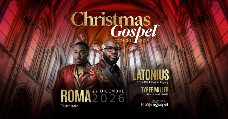 Evento Christmas Gospel Concert 2026 Locandina Christmas Gospel Concert 2026 - martedì 22 dicembre ore 21:00 - 23:00