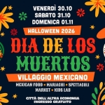 Immagine evento Dia De Los Muertos Villaggio Mexicano Mx Città Dell’altra Economia a Roma (RM) Dia De Los Muertos Villaggio Mexicano Mx Città Dell'altra Economia a Roma (RM) il 30 ottobre ottobre - 1 novembre 2026