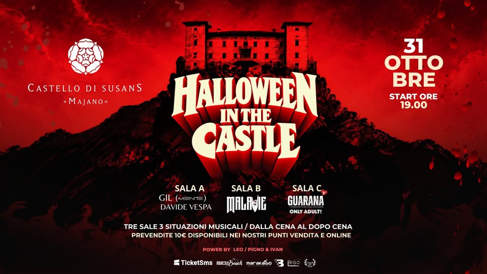 Evento Halloween In the Castle – Castello di Susans – 31.10.26 Locandina Halloween In the Castle – Castello di Susans – 31.10.26 - sabato 31 ottobre ore 19:00 - 21:00