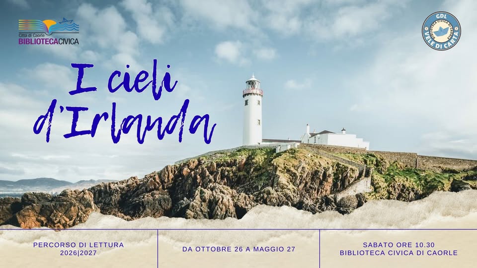 Evento I Cieli d’Iralnda – GdL Vele di Carta Locandina I Cieli d’Iralnda – GdL Vele di Carta - da sabato 24 ottobre 2026 - sabato 22 maggio 2027 ore 10:30 ore 12:00