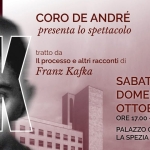 Immagine evento K – spettacolo gratuito su Kafka a Palazzo Civico a La Spezia (SP) K - spettacolo gratuito su Kafka a Palazzo Civico a La Spezia (SP) il 3 ottobre - 4 ottobre 2026