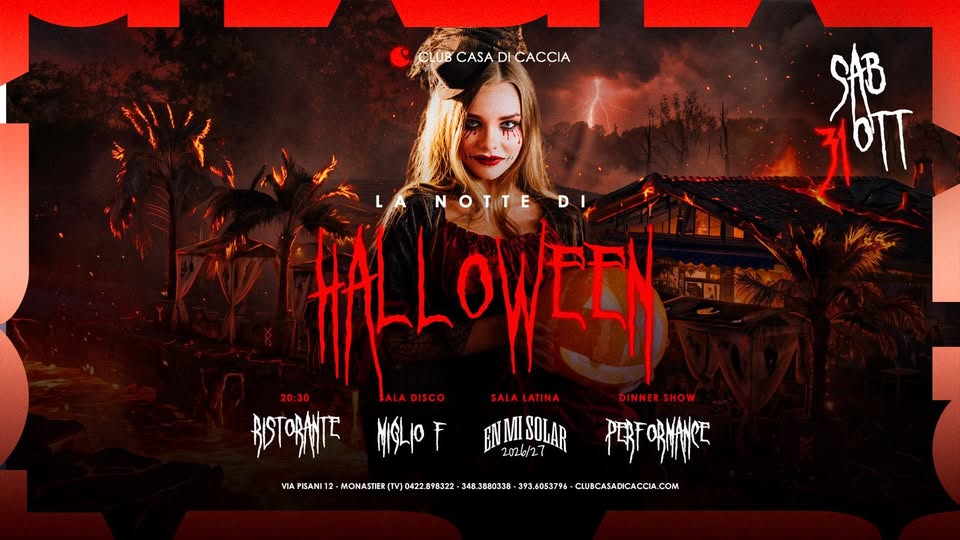 Evento La Notte Di Halloween Sabato 31 Ottobre Locandina La Notte Di Halloween Sabato 31 Ottobre - sabato 31 ottobre ore 20:30 - 22:30