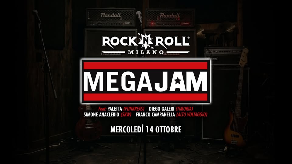 Evento Mega Jam 14 Ottobre Locandina Mega Jam 14 Ottobre - mercoledì 14 ottobre ore 20:00 - 22:00