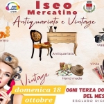 Immagine evento mercato handmade vintage antiquariato ISEO bs domenica 18 ottobre a Iseo (BS) mercato handmade vintage antiquariato ISEO bs domenica 18 ottobre a Iseo (BS) il 18 ottobre 2026
