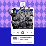 Immagine evento Notti Indie – Venerdì 23 Ottobre, Ore 23.00 – Magma a Tolentino (MC) May be an illustration of phone and text