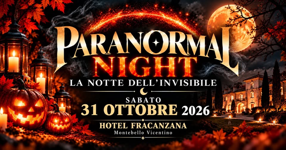 Evento Paranormal Night Locandina Paranormal Night - sabato 31 ottobre ore 19:00 - 21:00
