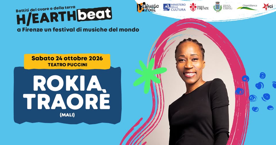 Evento Rokia Traore’ Locandina Rokia Traore’ - sabato 24 ottobre ore 21:30 - 23:30