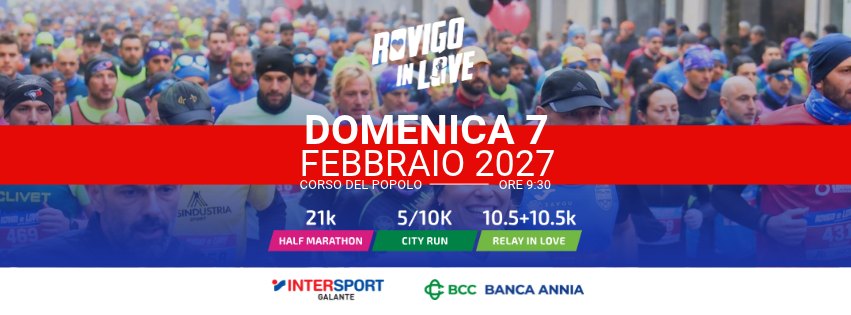 Evento Rovigo in Love 2027 Locandina Rovigo in Love 2027 - domenica 7 febbraio ore 09:30 - 11:30