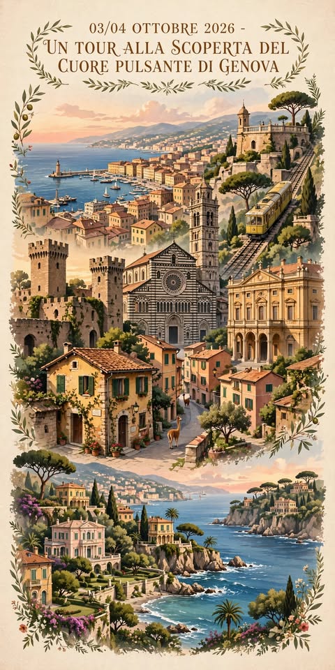 Evento Tour Alla Scoperta Del Cuore Pulsante Di Genova! Locandina Tour Alla Scoperta Del Cuore Pulsante Di Genova! - da sabato 3 ottobre - domenica 4 ottobre 2026 ore 10:00 ore 18:00