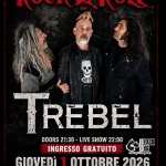 Immagine evento TREBEL (mash – up) live – Rock’n’Roll Club, RHO! a Rho (MI) TREBEL (mash - up) live - Rock'n'Roll Club, RHO! a Rho (MI) il 1 ottobre 2026