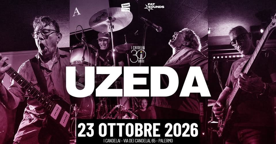 Evento Uzeda Live! Locandina Uzeda Live! - venerdì 23 ottobre ore 21:30 - 23:30