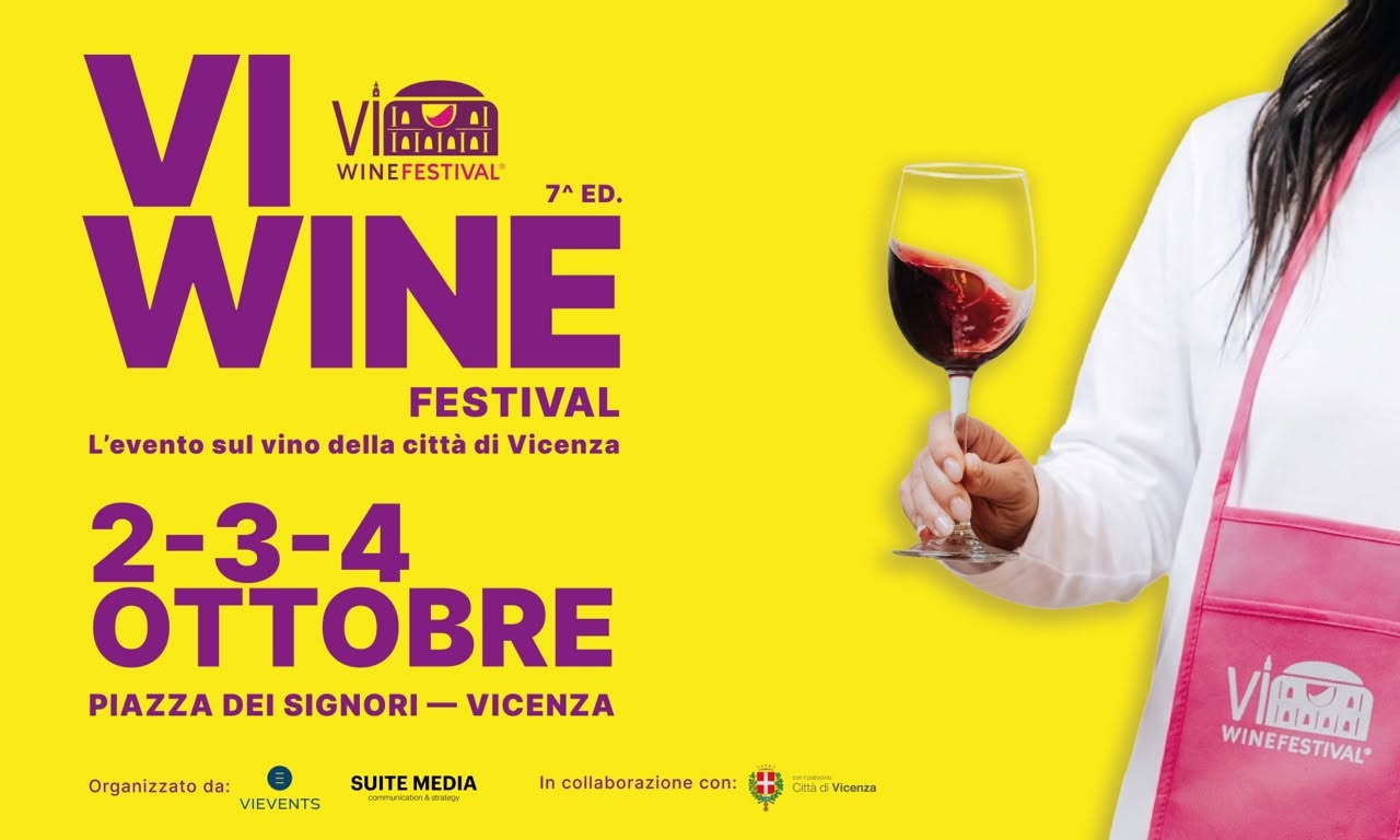 Evento ViWine Festival 2026 – 7a ed. – Piazza dei Signori Locandina ViWine Festival 2026 – 7a ed. – Piazza dei Signori - da venerdì 2 ottobre - domenica 4 ottobre 2026 ore 19:00 ore 20:30